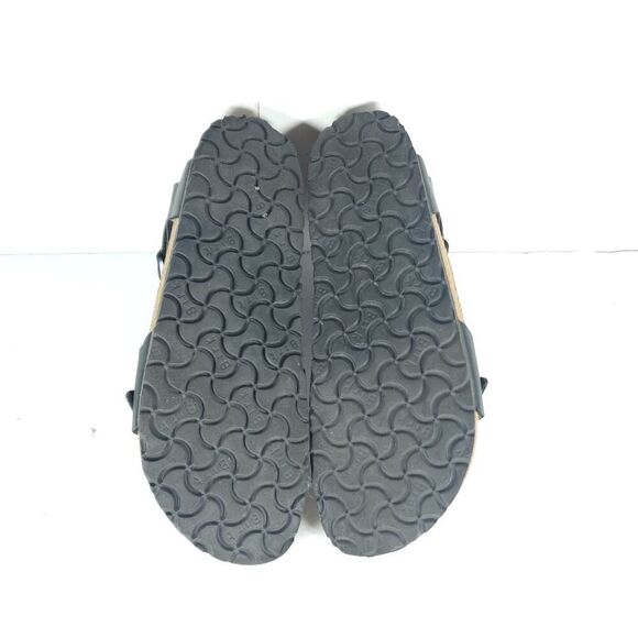 Birkenstock Women's Rio US9N EU40 Black Birko-Flor Flat Strappy sandals Shoes - Picture 11 of 16